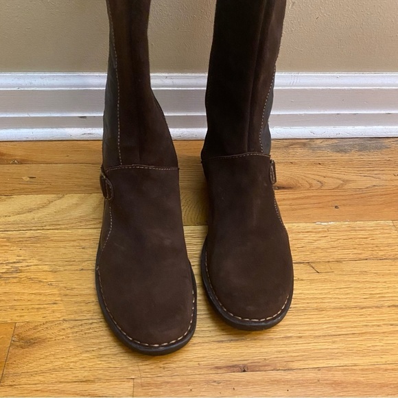 Clarks Suede/Leather Upper Ridding Boots - Picture 8 of 10